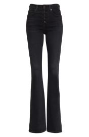 Beverly Exposed Button Skinny Flare Jeans by Veronica Beard at Nordstrom