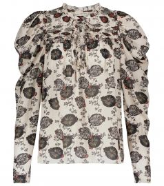 Bevin floral cotton-blend blouse at Mytheresa