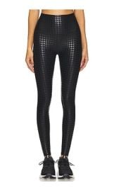 Beyond Yoga Caught In The Midi High Waisted Legging In Houndstooth Black at Revolve