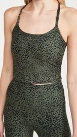 Beyond Yoga Space Dye Printed Slim Racerback Cropped Tank at Shopbop