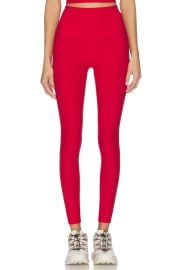 Beyond Yoga Spacedye Caught In The Midi High Waisted Legging In Holly Red Heather at Revolve