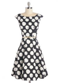 Beyond a Shadow of a Dot Dress at ModCloth