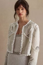 Bhldn Gemma Pearl Embellished Jacket at Anthropologie