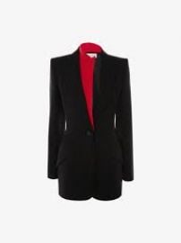 Bi Color Wool Jacket at Alexander McQueen