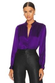 Bianca Band Collar Blouse at Revolve