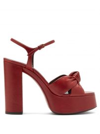 Bianca knotted leather platform sandals at Matches