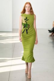 Bibhu Mohapatra Moss Crepe Midi Dress - at District 5 Boutique