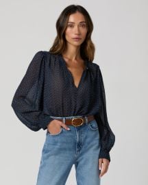 Bibiana Blouse - Navy Multi - PAIGE at Paige