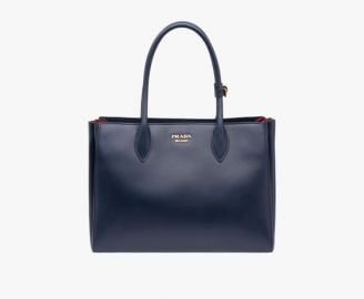 Bibliotheque Tote with Bellow Sides by Prada at Prada