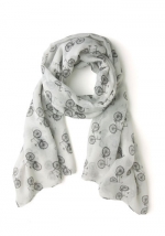 Bicycle print scarf at ModCloth at Modcloth