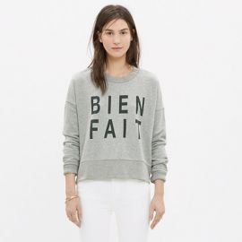 Bien Fait Side Zip Sweatshirt at Madewell