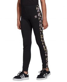 Big Girls LZ Leopard Striped Leggings by Adidas at Macys