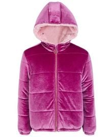 Big Girls Velvet Puffer Jacket at Macys