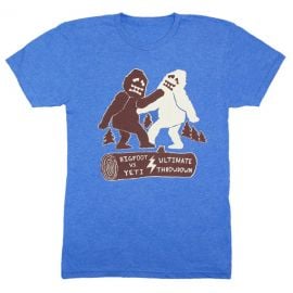 Bigfoot Vs Yeti Ultimate Throwdown Tee by GnomEnterprises at Etsy