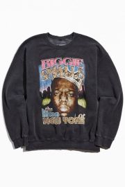 Biggie Smalls The King Of New York Crew Neck Sweatshirt at Urban Outfitters