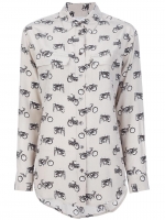 Bike print shirt by Equipment at Farfetch