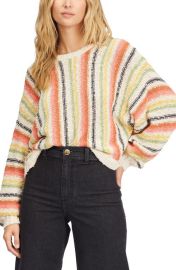 Billabong Shes a Trip Boxy Stripe Cotton Sweater at Nordstrom