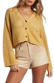 Billabong Tavi Open Stitch Cardigan at Nordstrom