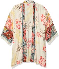 Billabong Women39s Fire Nights Kimono Whisper SM at  Womens Clothing store at Amazon