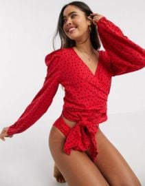 Billabong X Sincerely Jules Wrapped In Love top in spot at ASOS