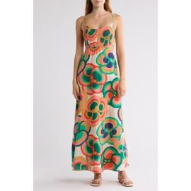 Billabong x Mami Wata True Desire Cutout Cotton Maxi Dress at Nordstrom