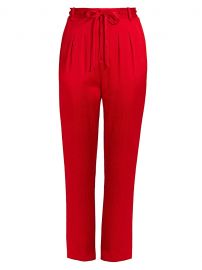 Biltmore Crinkle Stretch-Silk Trousers by Roland Mouret at Saks Fifth Avenue