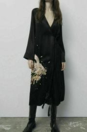 Bird Embroidered Kimono at Zara