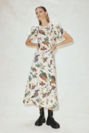 Birdie Linen Midi Dress Petite Chrie at Petite Cherie