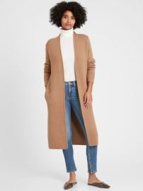 Birdseye Duster Coatigan at Banana Republic