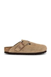 Birkenstock Boston Soft Footbed Clog In Taupe at Revolve