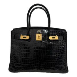 Birkin 30 crocodile handbag Herms Black in Crocodile - 43209354 at Vestiaire Collective