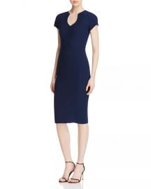 WornOnTV: Bradley’s navy split neck dress on The Morning Show | Reese ...