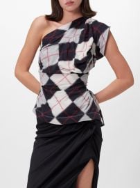 Black Andalouse argyle-print cotton-jersey top Vivienne Westwood UK at Matches