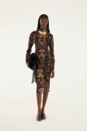 Black Berry Garden Tulle Midi Dress FARM Rio at FARM Rio