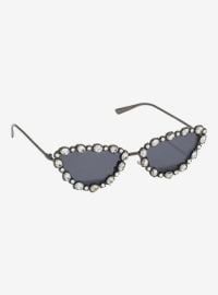 Black Bling Cat Eye Sunglasses Hot Topic at Hot Topic