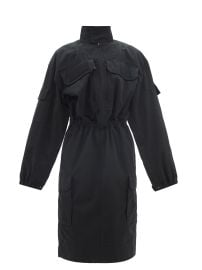 Black Cargo ripstop shirt dress  Balenciaga  FASHION US at Matches