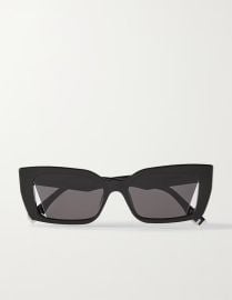 Black Cat-eye acetate sunglasses FENDI NET-A-PORTER at Net a Porter