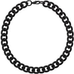 Black Chunky Chain Necklace at Topshop