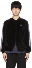 Black Cotton Track Jacket by Needles on Sale at ssense