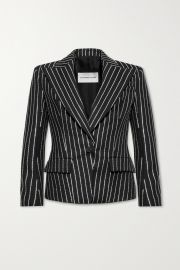 Black Crystal-embellished wool blazer  ALEXANDRE VAUTHIER  NET-A-PORTER at Net a Porter