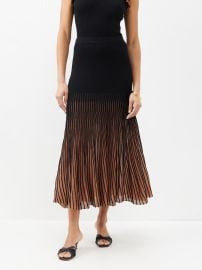 Black Emilia metallic-knit midi skirt Ulla Johnson MATCHES UK at Matches