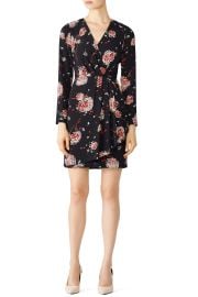 Black Floral Drape Dress by Slate amp Willow for 50 at Rent the Runway