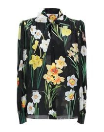 Black Floral Print Blouse by Dolce & Gabbana at Yoox