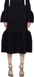 Black Fluted Skirt by CFCL on Sale at Ssense