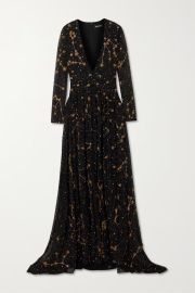 Black Galexia embellished georgette gown RETROFTE NET-A-PORTER at Net a Porter