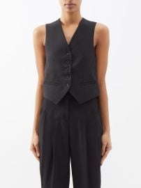 Black Gelso tailored waistcoat The Frankie Shop FASHION US at Matches