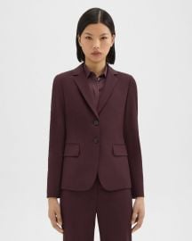 Black Good Wool Carissa Blazer at Theory