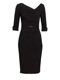 Black Halo - Jackie O Three-Quarter Sleeve Dress at Saks Fifth Avenue