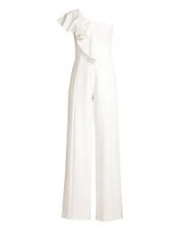 WornOnTV: Amanda’s white ruffled one-shoulder jumpsuit on The Young and ...