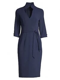 Black Halo - Madeline Tie-Front Sheath Dress at Saks Fifth Avenue